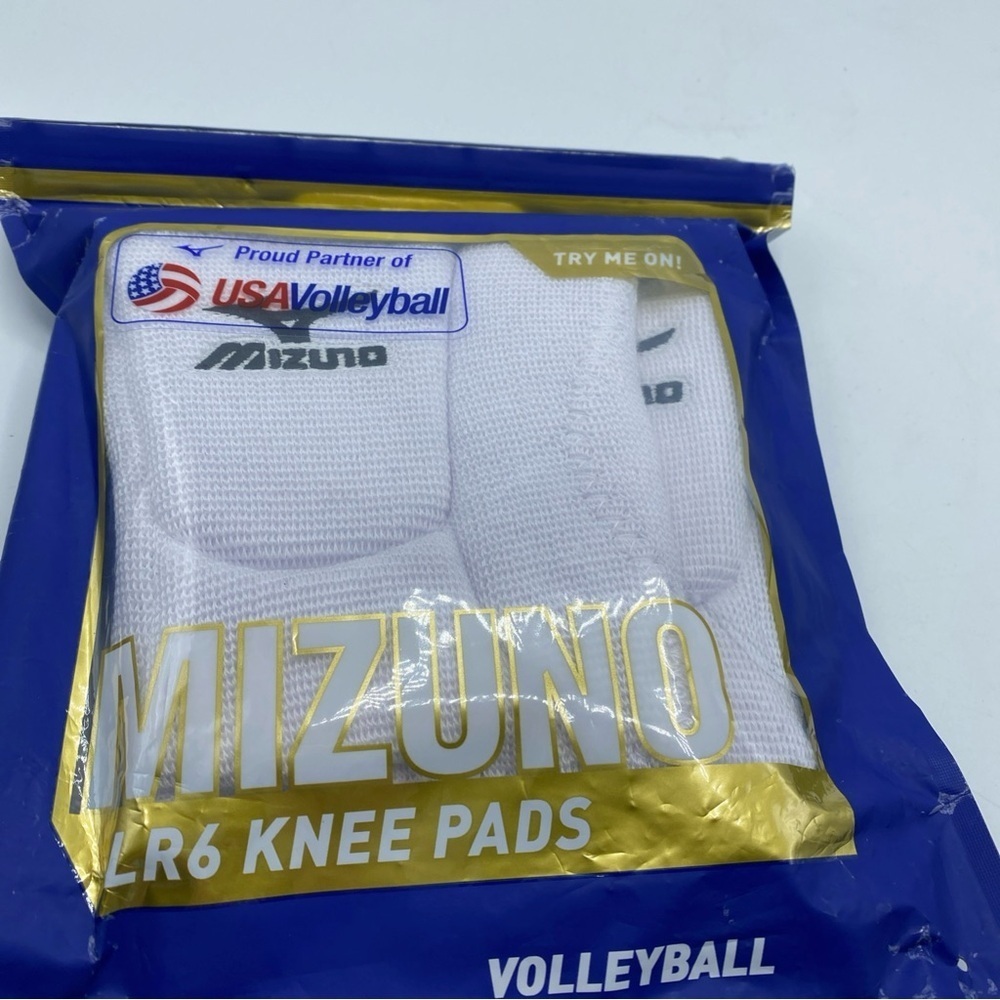Mizuno LR6 Volleyball Kneepads White USA 6 3/4 Small - Picture 6 of 6